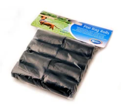 Duvo + Poepzakjes rol zwart 8 x 20 stuks