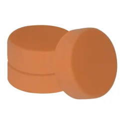 Carpoint Poetspad oranje ø150mm 3 stuks