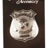 Partyline Politie Badge Zilverkleurig