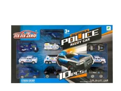 DDD Toys Politievoertuigen 10 stuks