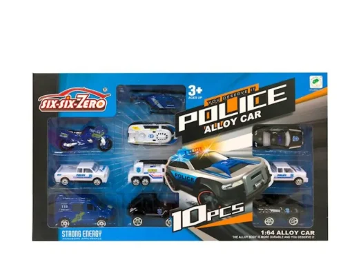 DDD Toys Politievoertuigen 10 stuks