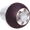 Carpoint Pookknop alu/zwart rond