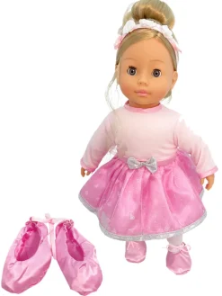 Bambolina Pop Molly Ballerina - Met Pianomuziek - Met Ballerinaschoenen voor Kinderen - 40cm