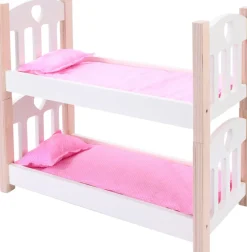 Euro Shop Poppenstapelbad roze/wit
