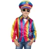 Kinderen Euro Shop Pride Regenboog Disco hemd Jongen - Maat 140