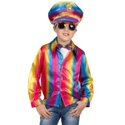 Kinderen Euro Shop Pride Regenboog Disco hemd Jongen - Maat 140