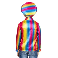 Kinderen Euro Shop Pride Regenboog Disco hemd Jongen - Maat 140