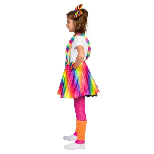 Kinderen Euro Shop Pride Regenboog Rok Skirt Rosy Meisje - One Size