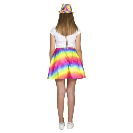 Euro Shop Pride Regenboog Rok Skirt Rosy Dames - One Size