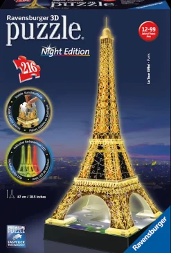 Ravensburger Puzzel 3D: Eiffeltoren night edition