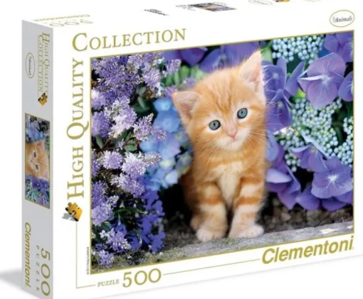 Clementoni Puzzle 500 Ginger Cat In Flower