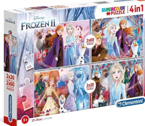 Clementoni Puzzle 2X20+2X60 Disney Frozen2