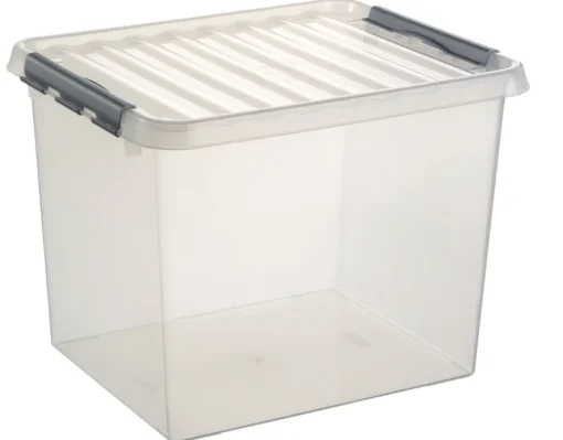 Sunware Q - line opbergbox 52 L wit transparant