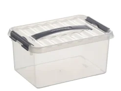 Sunware Q - line opbergbox 6 L wit transparant