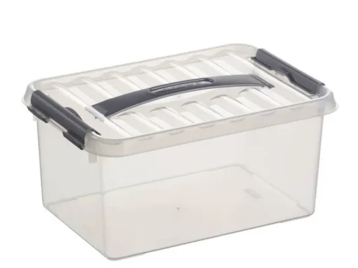 Sunware Q - line opbergbox 6 L wit transparant