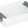 Sunware Q - line opbergbox 200 ml transparant / metaal