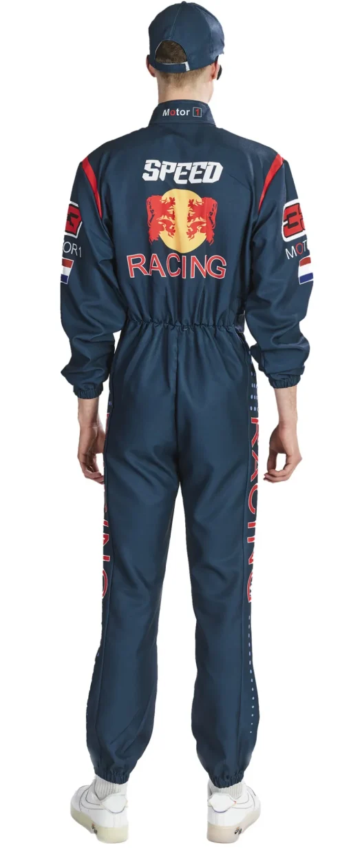 Partyline Racepak Car Racer - Blauw - Maat 52