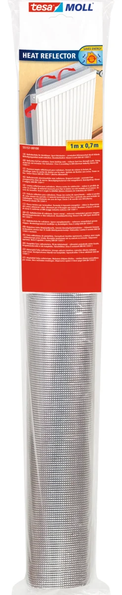 Tesa Radiatorfolie 100 cm x 70 cm aluminium