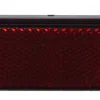Euro Car Reflector rechthoekig geschroefd rood