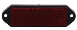Euro Car Reflector rechthoekig geschroefd rood