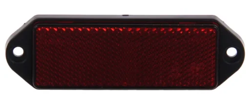 Euro Car Reflector rechthoekig geschroefd rood