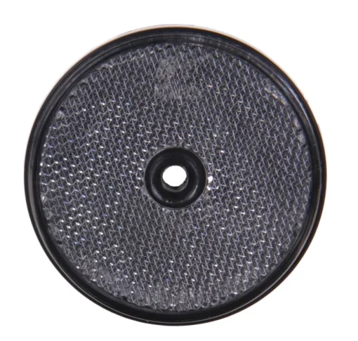 Euro Car Reflector rond geschroefd transparant