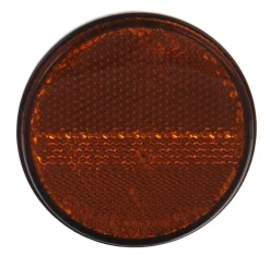 Euro Car Reflector rond zelfklevend oranje