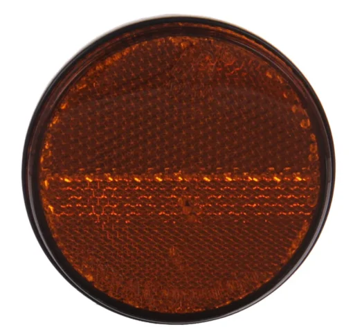 Euro Car Reflector rond zelfklevend oranje
