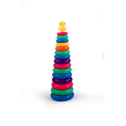 DDD Toys Regenboog stapeltoren eend
