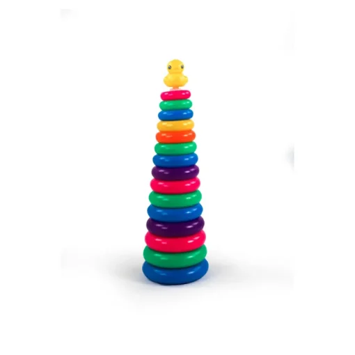 DDD Toys Regenboog stapeltoren eend