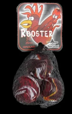 Don Juan Rooster knikkers 3 stuks