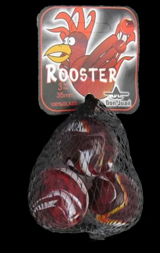 Don Juan Rooster knikkers 3 stuks