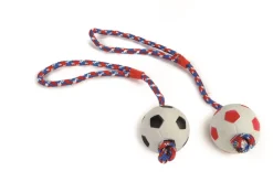 Beeztees Rubber sponzenbal 30 cm koord
