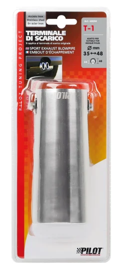 Euro Shop RVS Uitlaatsierstuk T-1