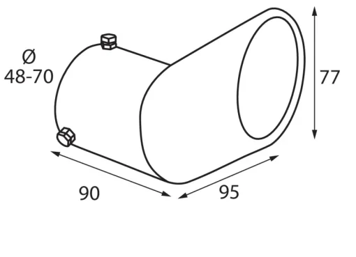 Euro Shop RVS Uitlaatsierstuk TS-29