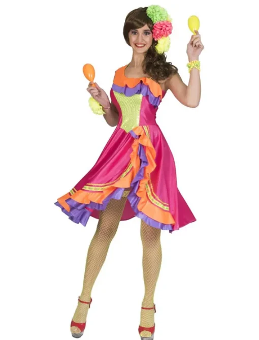 Euro Shop Samba Jurk Carribean Cindy - Maat 40/42