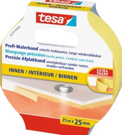 Tesa Schilderstape Washi Indoor geel 25 m x 25 mm