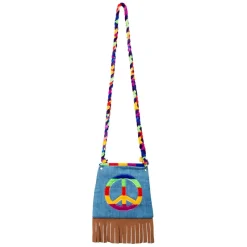 Euro Shop Schoudertasje Peace - 19x19 cm