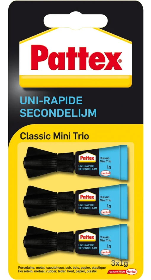 Pattex Secondelijm classic mini trio