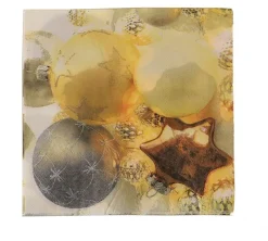 DDD Servetten Kerst Goud/Zilver 33X33 cm 20 Suks