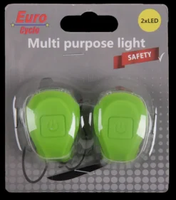 Euro Cycle Set green voor + achter led