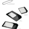 Cellular Line Sim Adaptor Kit, 3 In 1, Black
