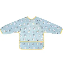 Badabulle Slab lange mouw afwasbaar blauw