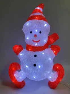 DDD Sneeuwman schaats LED acrylic 50 cm