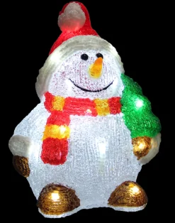 Euro Light Sneeuwman wit LED 20x18x28 cm