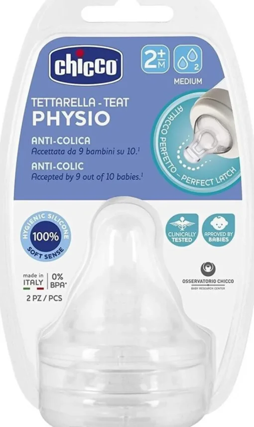 Chicco Speen Silicone Anti-Koliek 2M+ x2