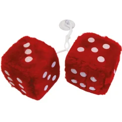 Carpoint Spiegeldecor dobbelsteen rood