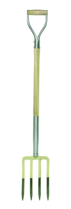 AVR Spitvork 4 tanden met stift en D - steel