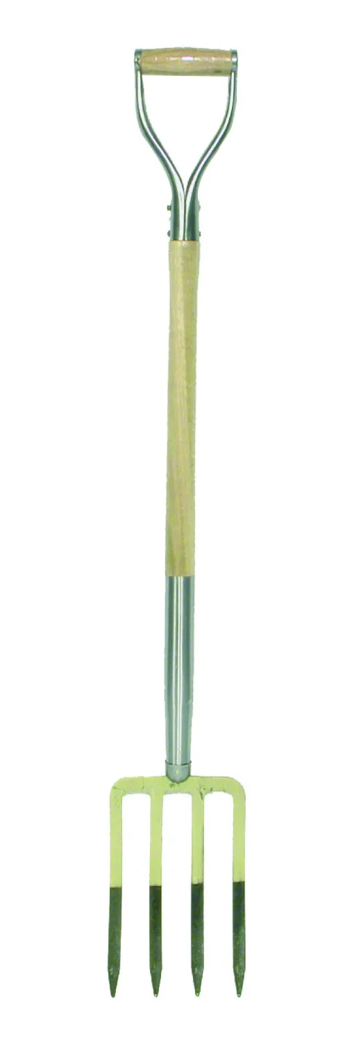 AVR Spitvork 4 tanden met stift en D - steel
