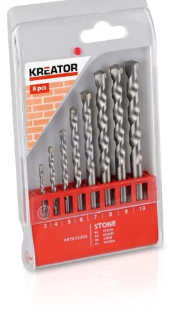 Kreator Steenborenset 3-10 mm 8 stuks